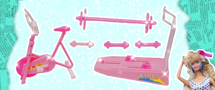 90s Barbie All-Stars Home Gym playset