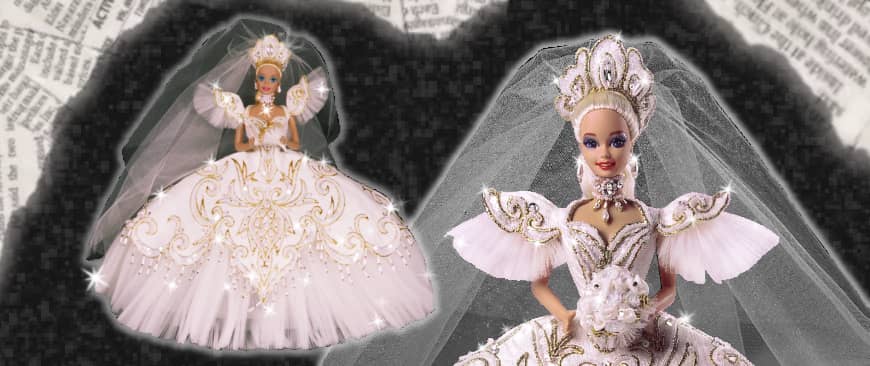 90s Bob Mackie Empress Bride Barbie dolls