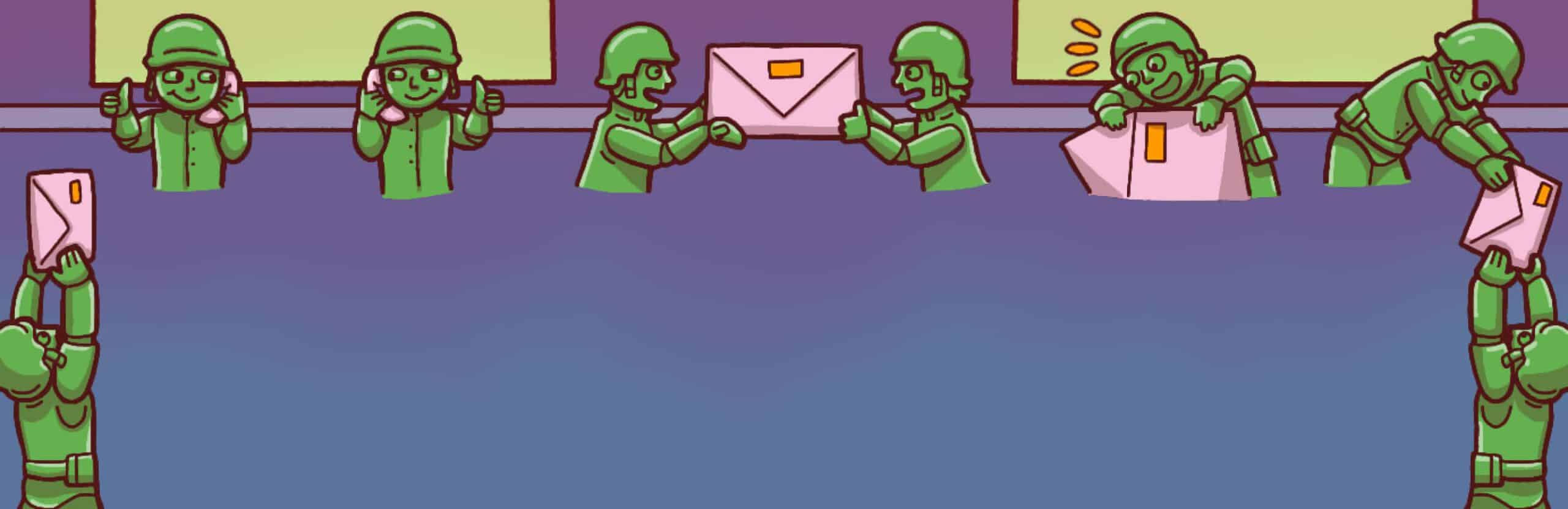 Contact 90s Toys. Our army of toy green soldiers can't wait to hear from you