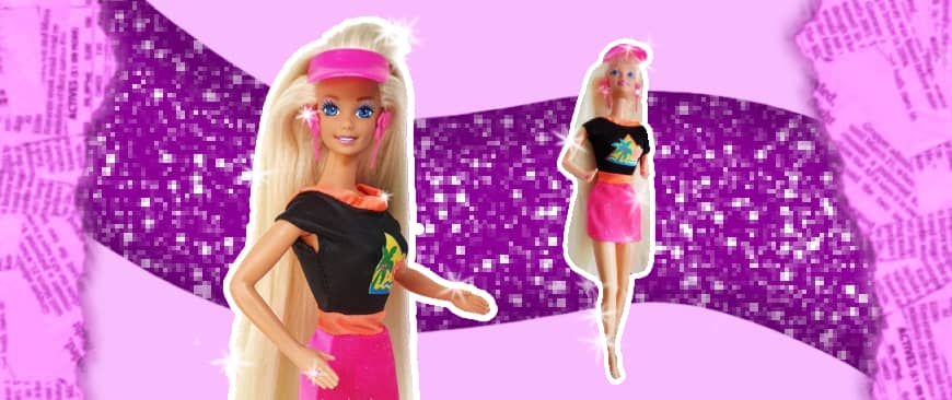 90s Glitter Hair Barbie dolls