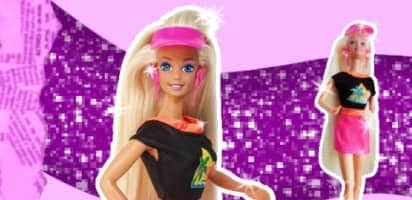 90s Glitter Hair Barbie dolls