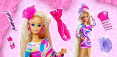 90s Totally Hair Barbie dolls