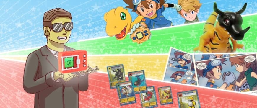 The Digimon virtual pet spawned a franchise including an anime, toyline, comic and trading card game