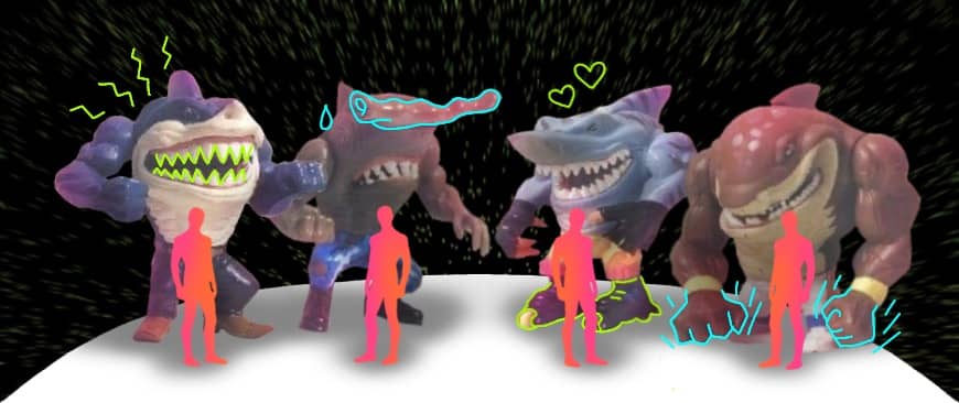 Each Street Shark has a very distinct personality