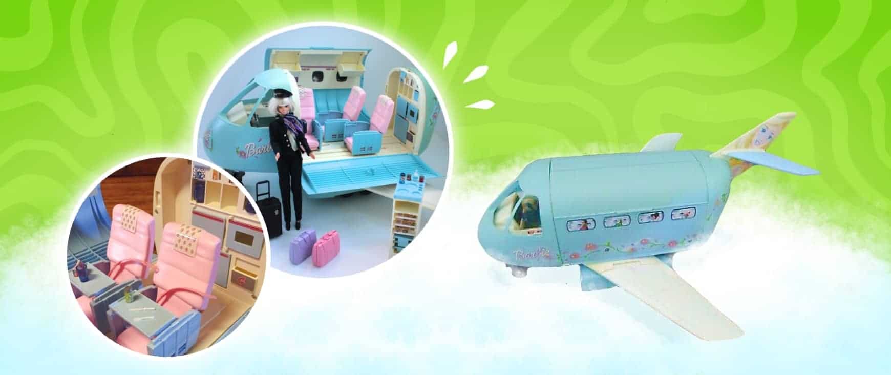 Barbie Blue Jumbo Jet Airplane