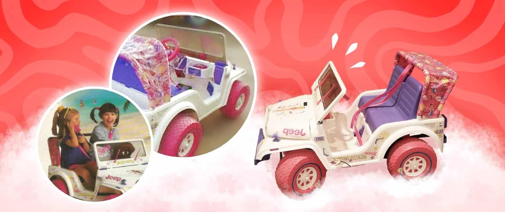 Power Wheels Super Talk Barbie Beach Patrol Jeep