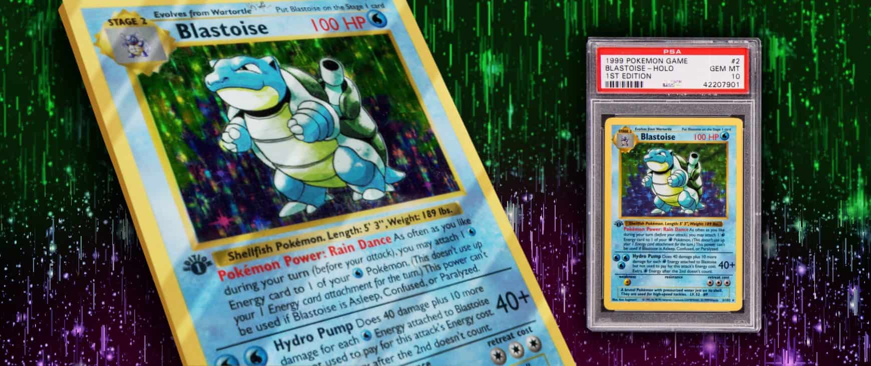 First Edition Shadowless Holographic Blastoise