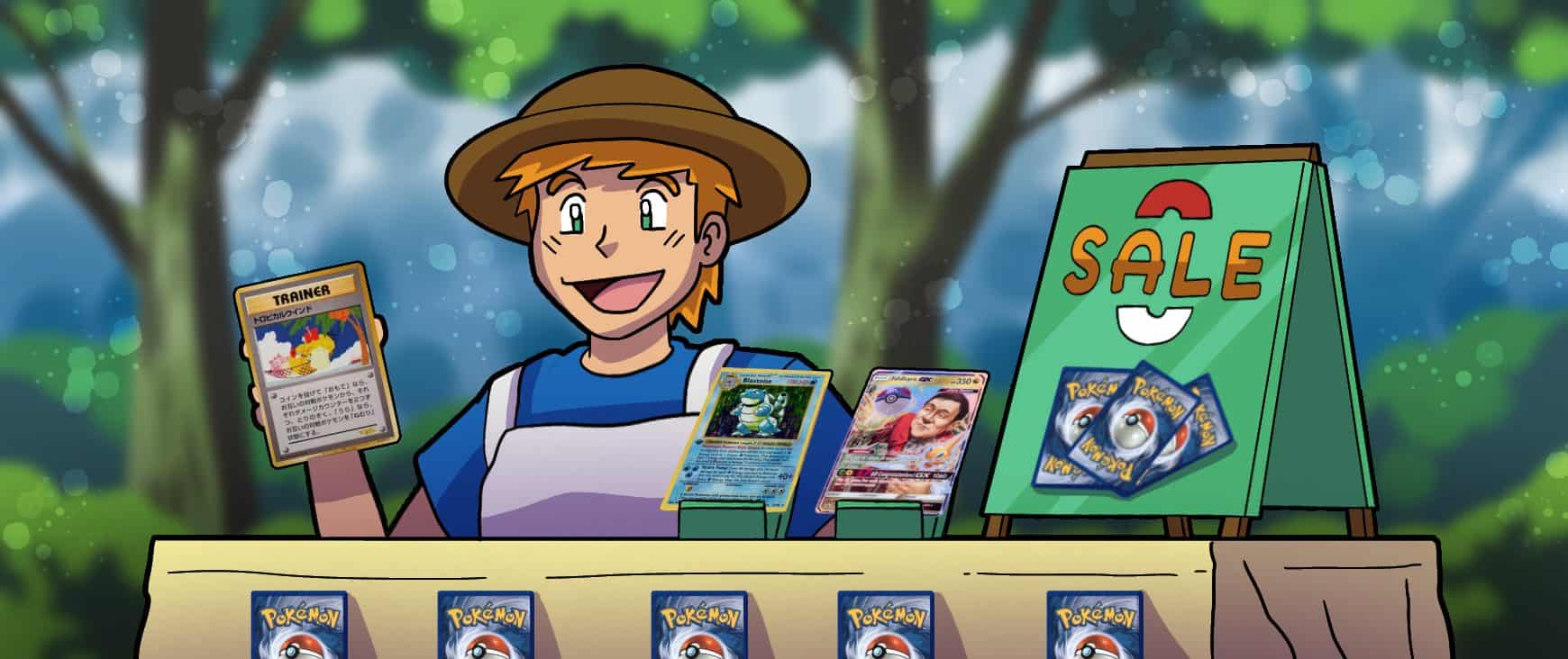 Pokemon card salesman 