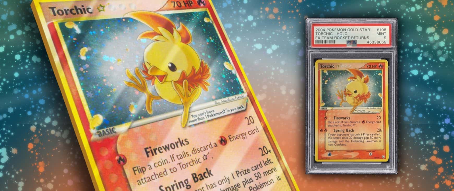 Torchic Gold Star Holo Team Rocket Returns