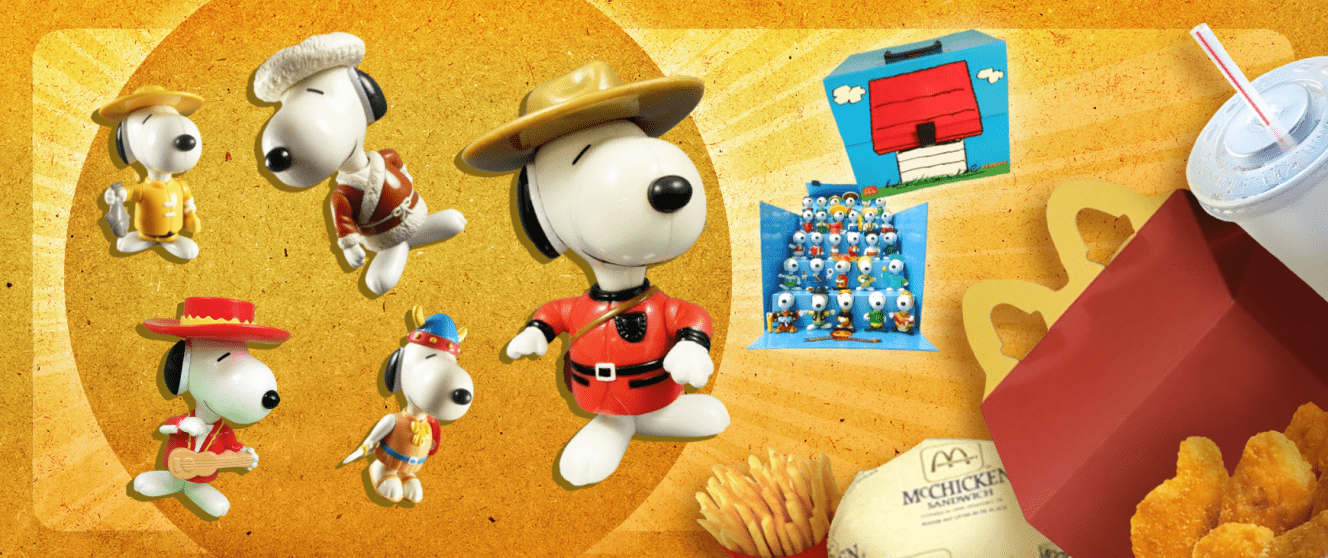 Snoopy World Tour 90s McDonald's toys