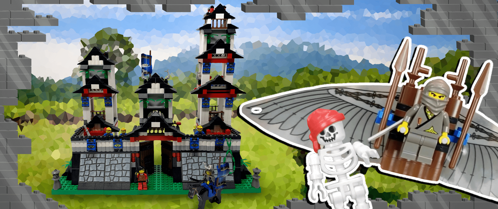 Flying Ninja Fortress Lego set from 1998