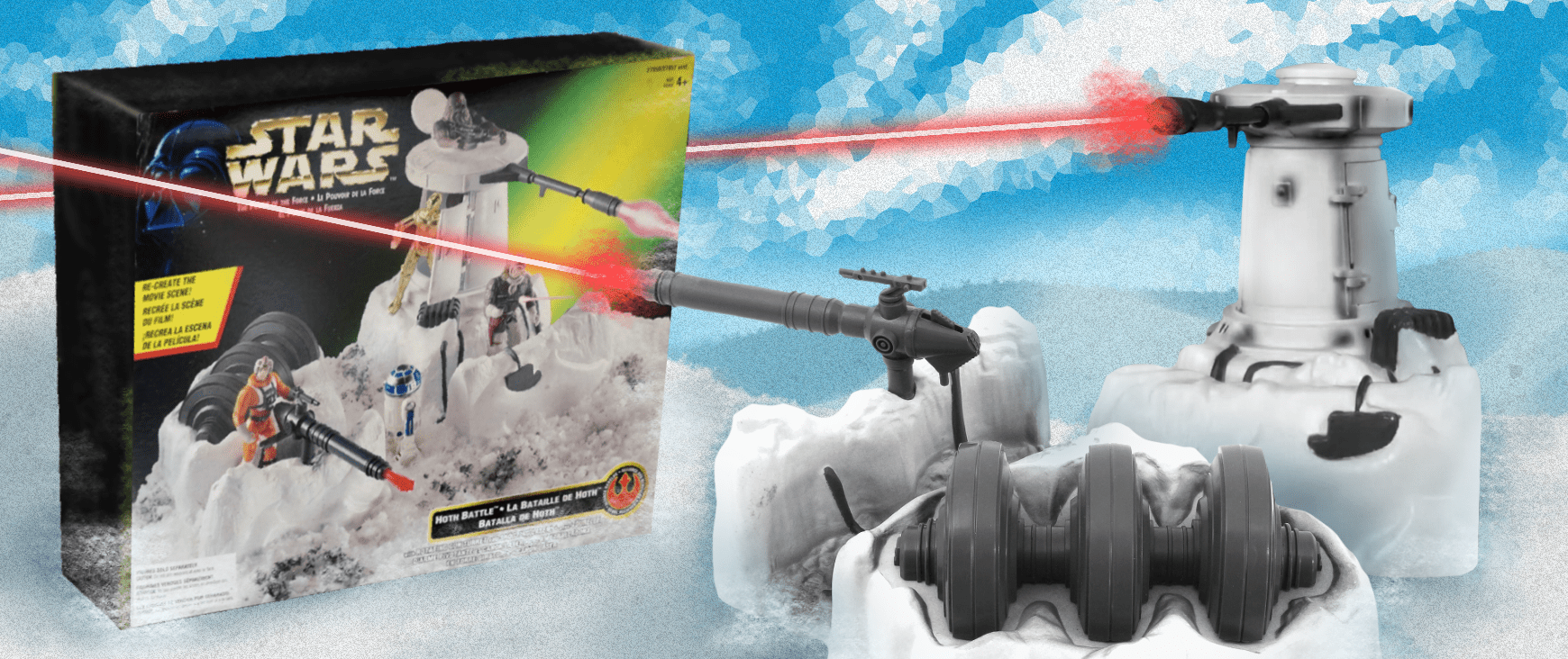 Power Of The Force Hoth Battle Playset 