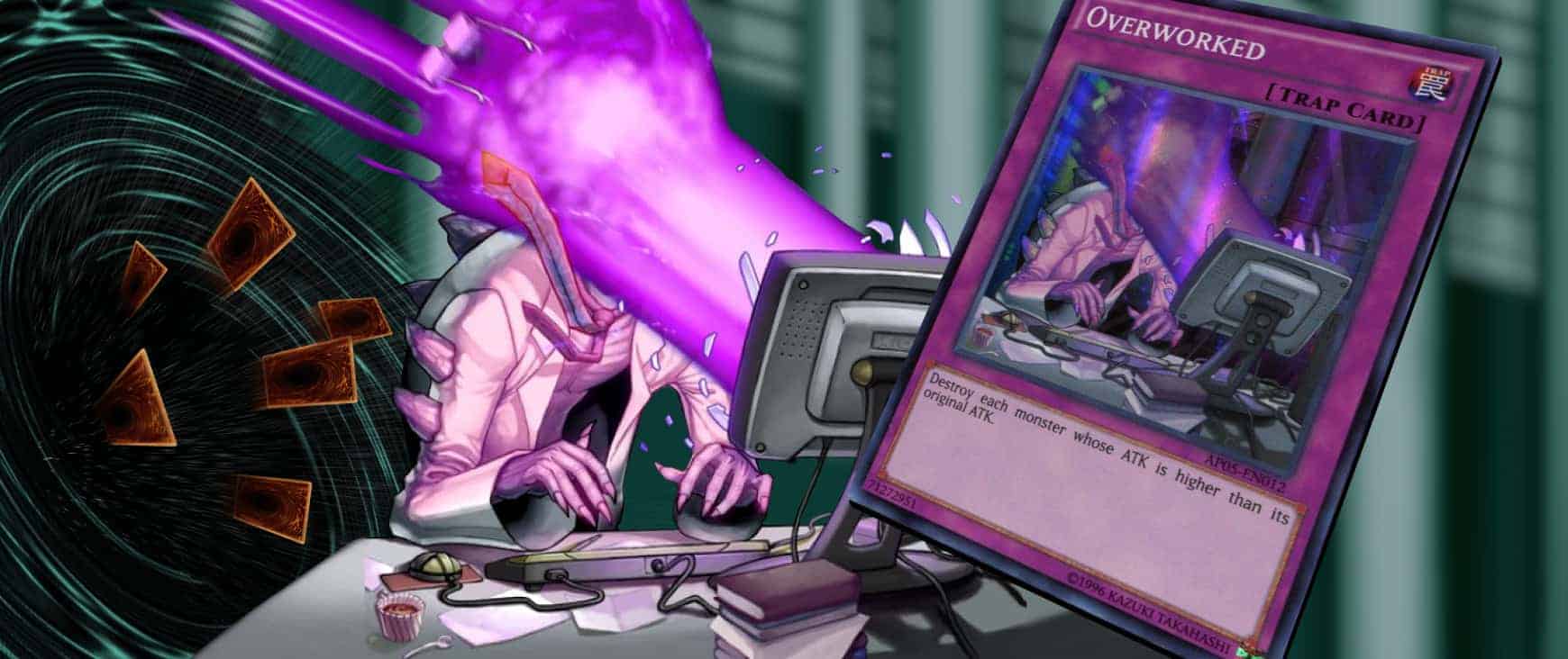 Overworked Yu-Gi-Oh! card