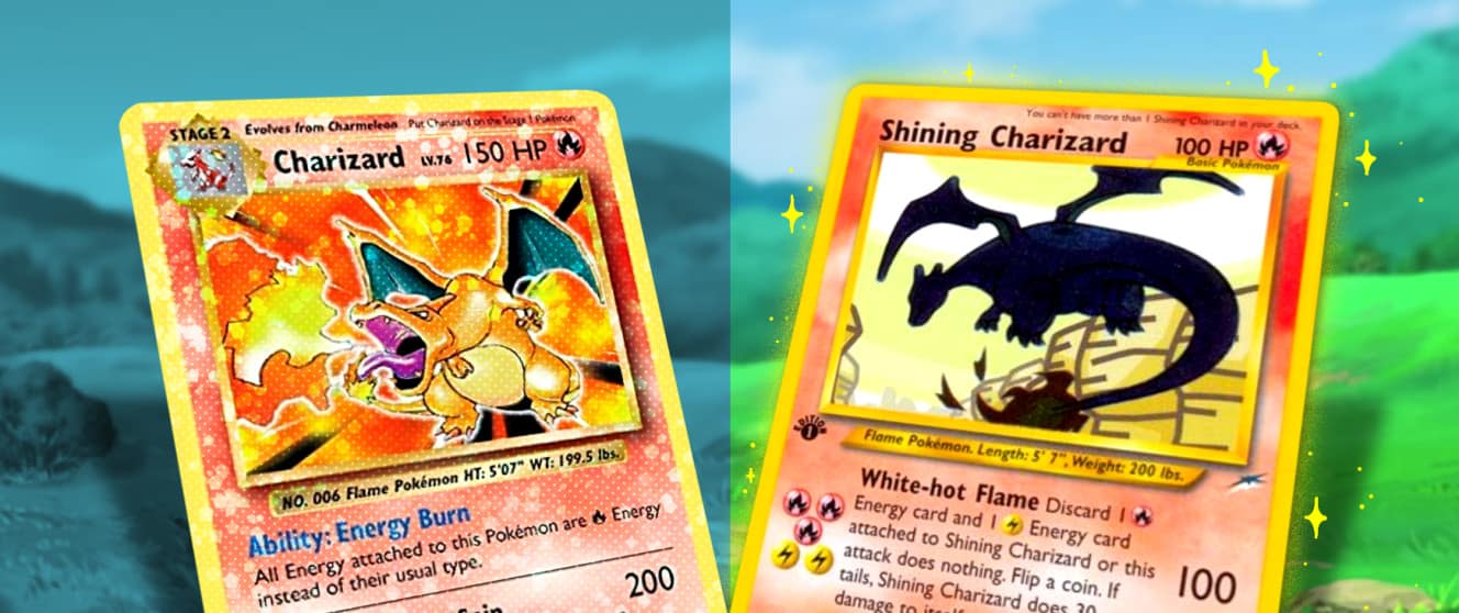 Holographic Pokémon vs Shiny Pokémon