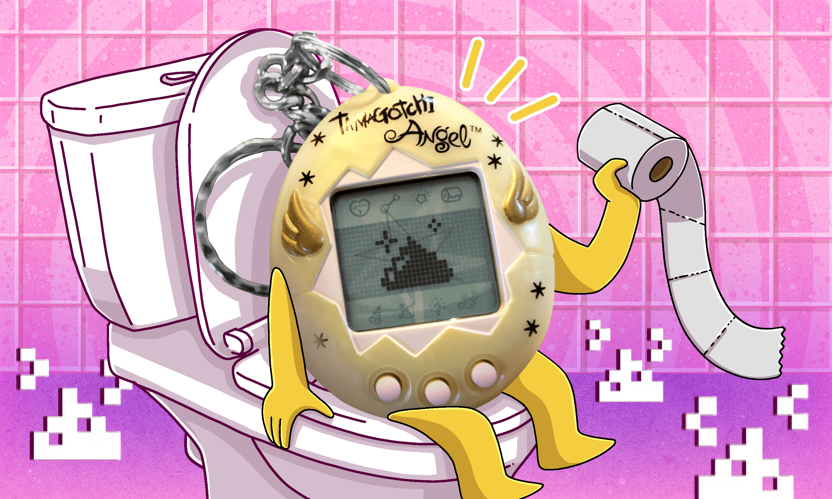 How to clean Tamagotchi poop