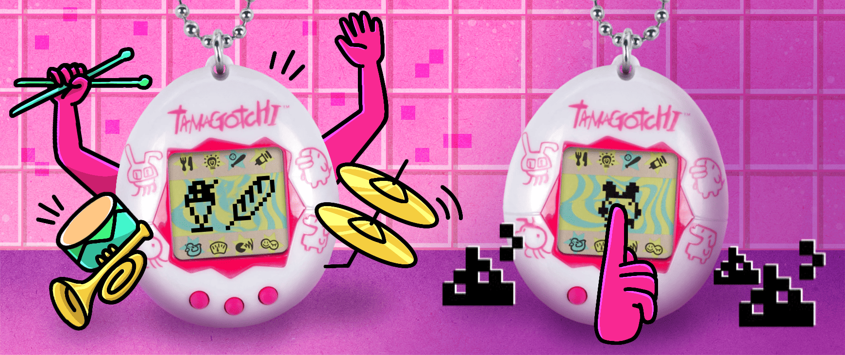 Tamagotchi alerting you when it poops