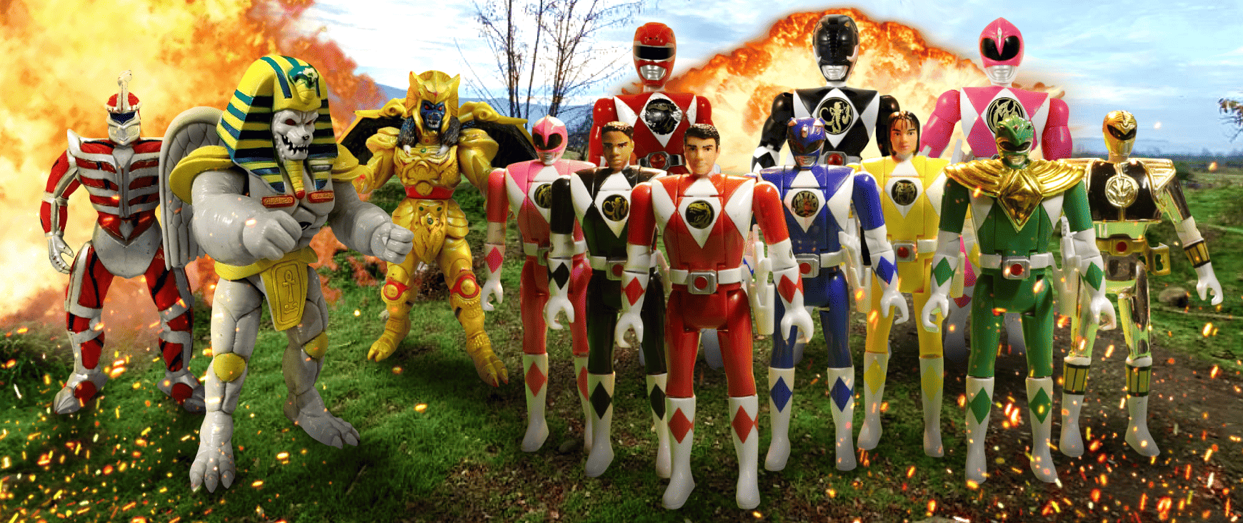 Bandai 90s Power Ranger Action Figures