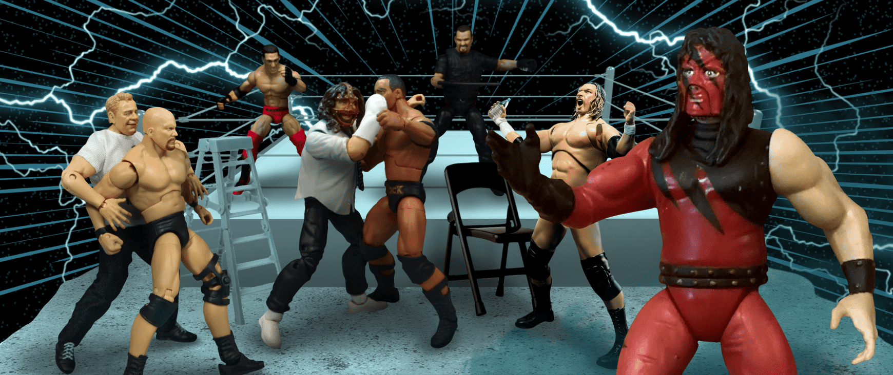 WWF wrestling action figures