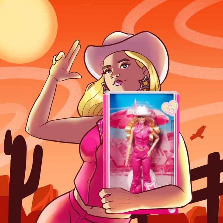 Pink Western Barbie