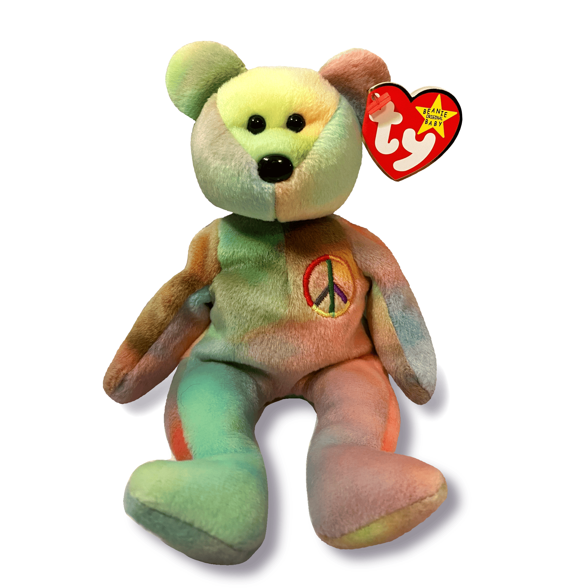 Peace the Bear Beanie Baby
