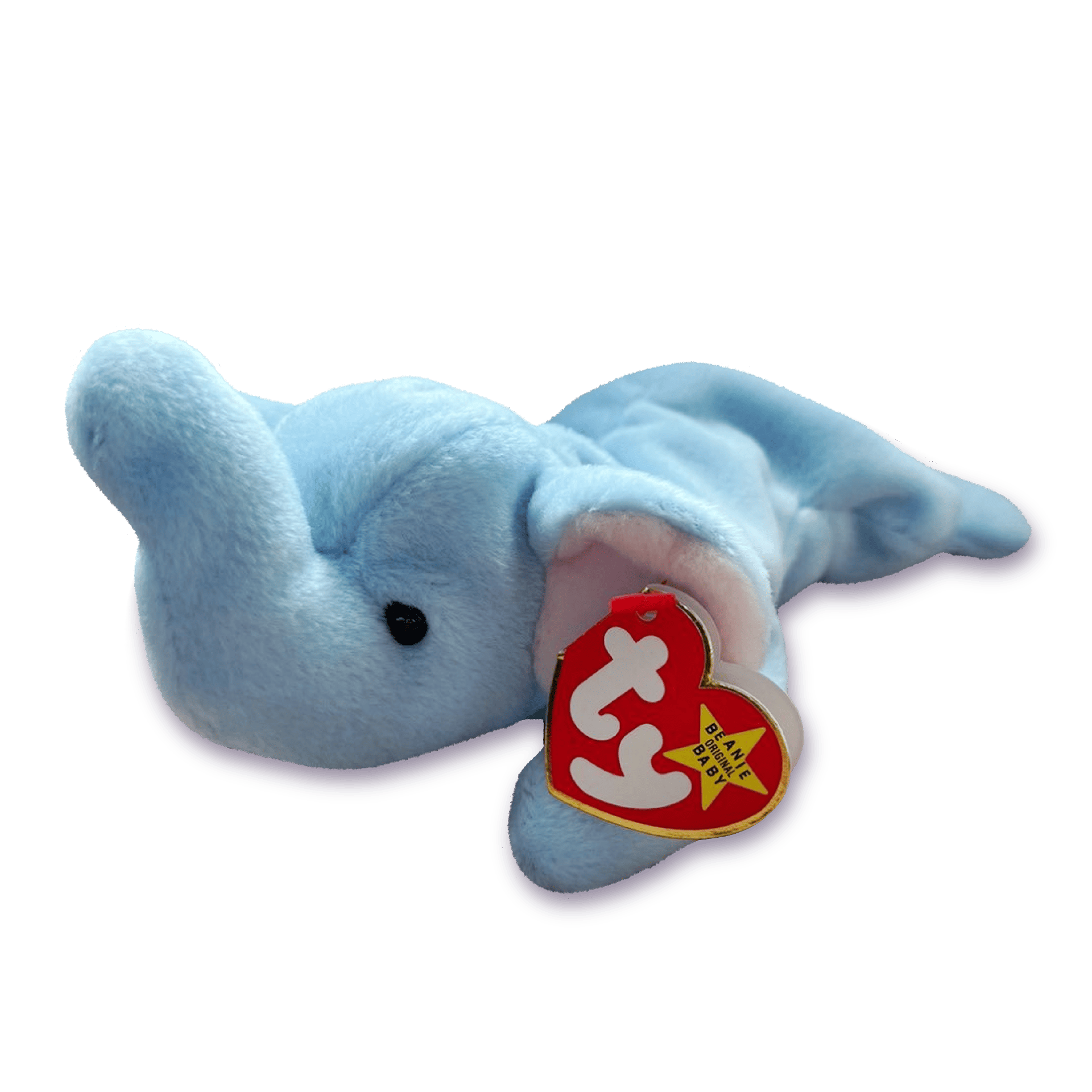 Peanut the Elephant light blue Beanie Baby