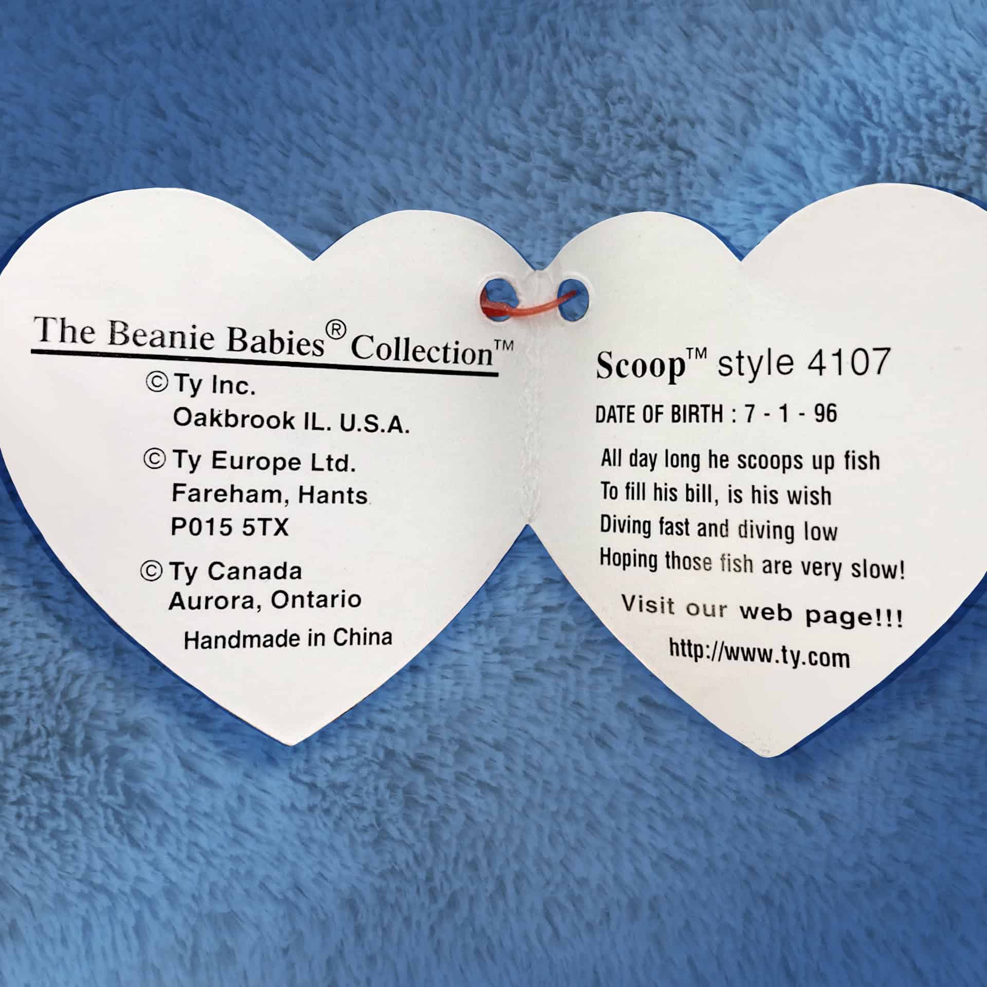 Scoop the Pelican info and poem inside hang tag